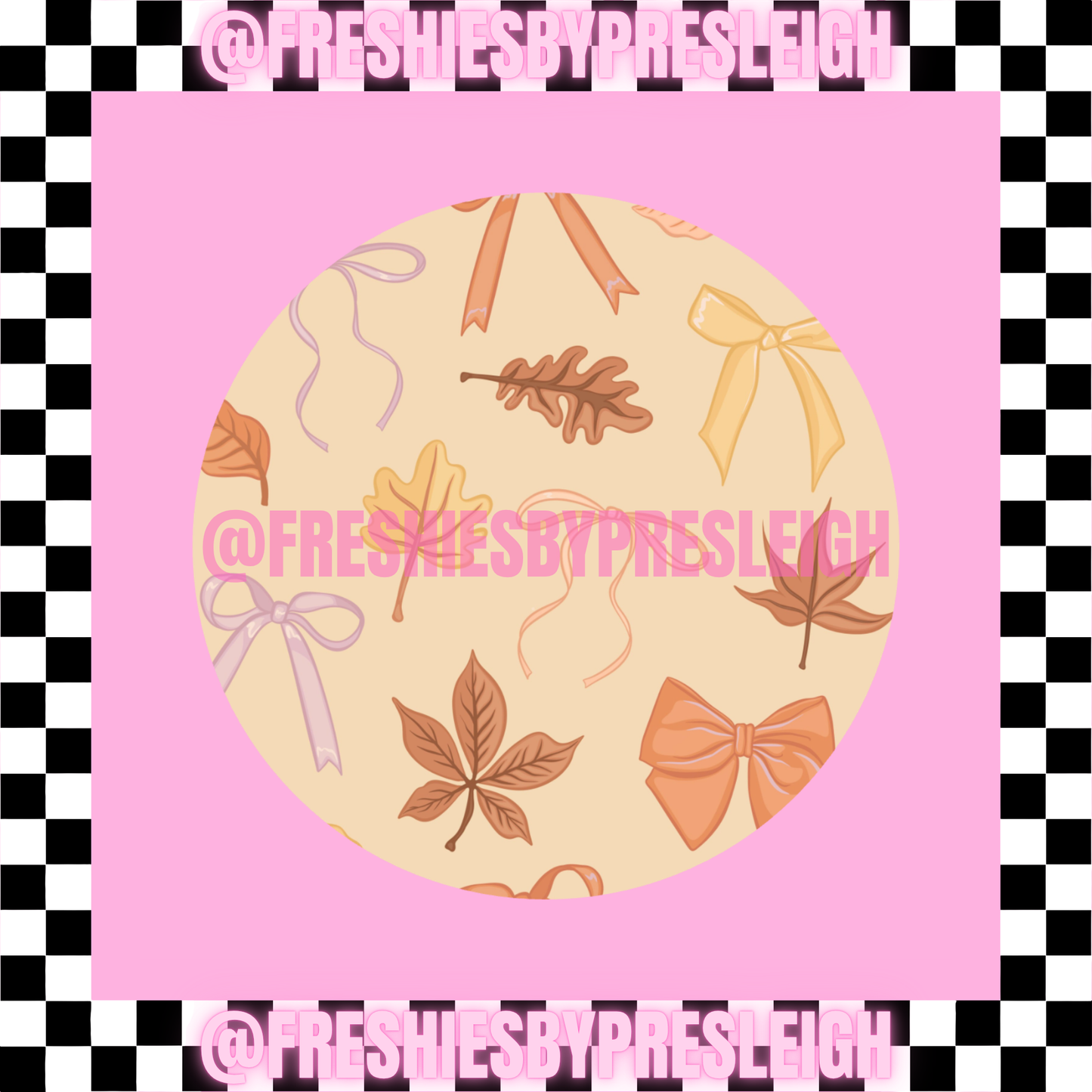 Fall Bows Freshie Card Stock