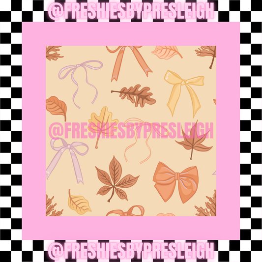 Fall Bows Freshie Card Stock