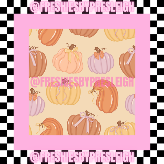Fall Pumpkins Freshie Card Stock